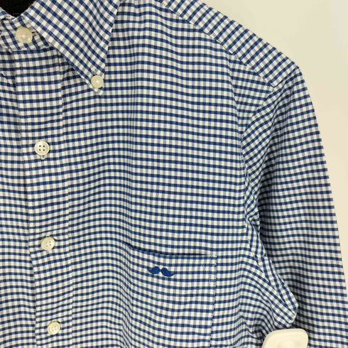 ミスターベイシングエイプ Mr. BATHING APE アイコン ロゴ 刺繍 ギンガムチェック ボタンダウン L/S シャツ メンズ 16 41cm