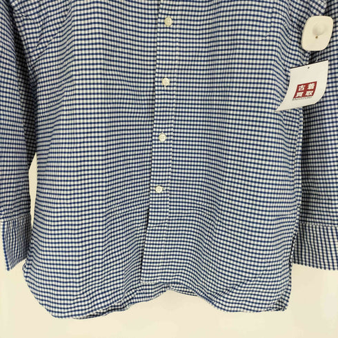 ミスターベイシングエイプ Mr. BATHING APE アイコン ロゴ 刺繍 ギンガムチェック ボタンダウン L/S シャツ メンズ 16 41cm