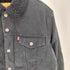 リーバイス Levis シェルパ トラッカー ボア ジャケット 裏ボア ブラックデニム ジャケット メンズ import:M