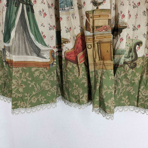 Jane Marple 21ss DRAWING ROOM 総柄プリーツスカート レディース M