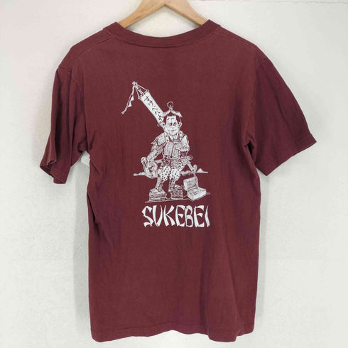 ステッドマン STEDMAN 70s- 袖裾シングル USA製 SUKEBEI 両面プリントクルーネックTシャツ メンズ JPN:M