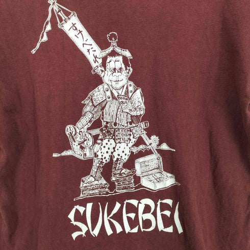 ステッドマン STEDMAN 70s- 袖裾シングル USA製 SUKEBEI 両面プリントクルーネックTシャツ メンズ JPN:M