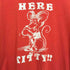 袖裾シングル HERE KITTY フロントプリントクルーネックTシャツ メンズ