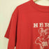 袖裾シングル HERE KITTY フロントプリントクルーネックTシャツ メンズ