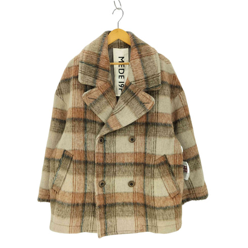 MEDE19F シャギーチェックのオーバーサイズPコート レディース JPN:M