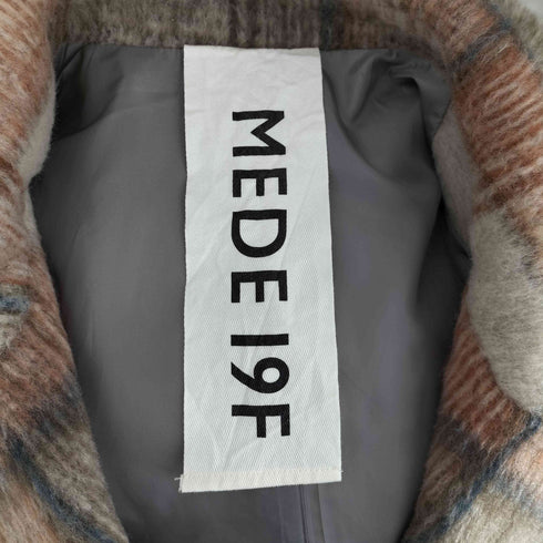 MEDE19F シャギーチェックのオーバーサイズPコート レディース JPN:M