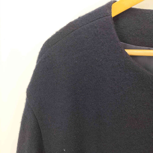 ラコステ LACOSTE ニットメルトンロングコート レディース 40