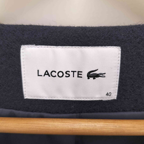 ラコステ LACOSTE ニットメルトンロングコート レディース 40