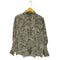 ザラ ZARA レオパードボタンダウンシャツ レディース import:L