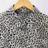 ザラ ZARA レオパードボタンダウンシャツ レディース import:L