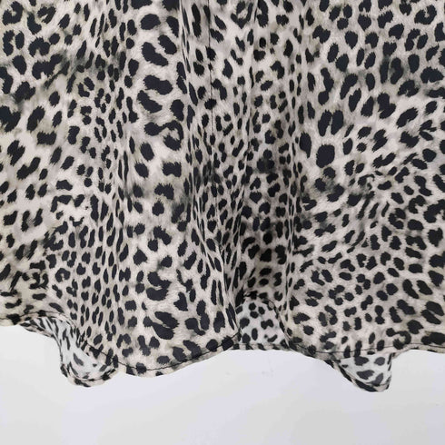 ザラ ZARA レオパードボタンダウンシャツ レディース import:L