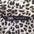 ザラ ZARA レオパードボタンダウンシャツ レディース import:L