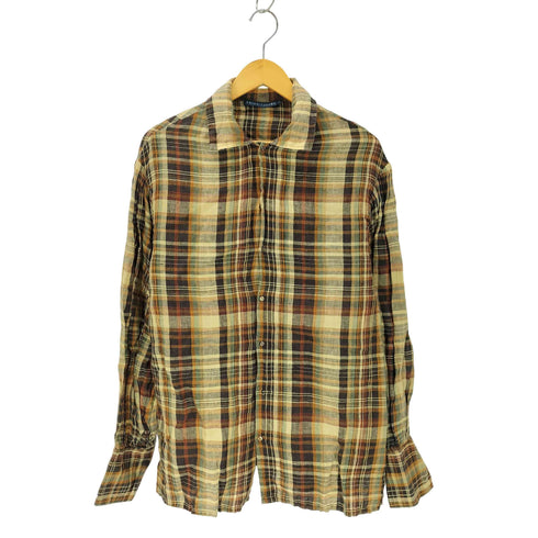ラルフローレン RALPH LAUREN リネン袖ボリュームチェックシャツ レディース 14