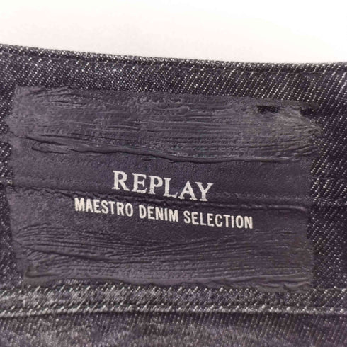 リプレイ REPLAY リペア加工ストレッチデニムパンツ メンズ 34/32