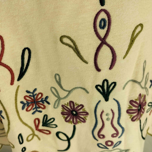 ホコモモラ Jocomomola 22aw Vestir 刺繍スカラップカットソー レディース 40
