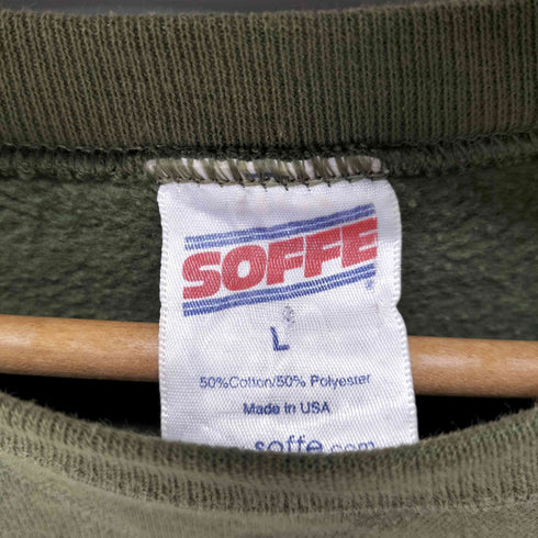 ソフィー SOFFE 90S USA製 USMC プリントスウェットプルオーバー メンズ JPN:L