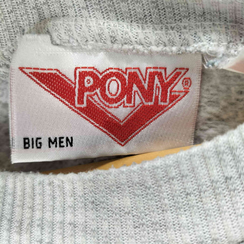 PONY 3XL ショルダーパッチロゴプリントスウェットプルオーバー メンズ 3XL