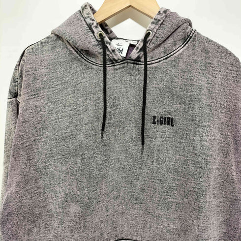 エックスガール X-girl CHEMICAL WASH BIG SWEAT HOODIE レディース import:S