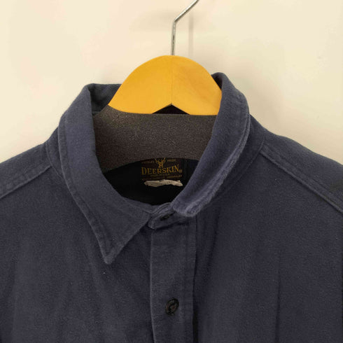 DEERSKIN 90S USA製 ダブルポケットL/Sシャツ シャモアクロス メンズ JPN:XL