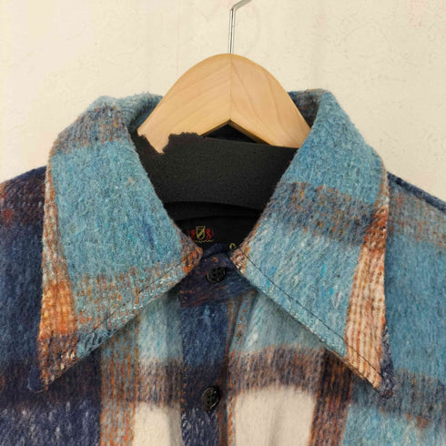 Westerfield Vintage マリンボタン ウールリネンチェックジャケット メンズ 46