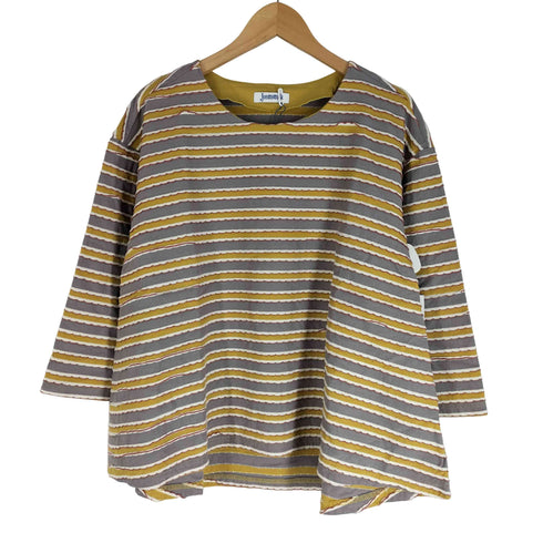 ホコモモラ Jocomomola 23ss Trekking ボーダーカットソー レディース 40