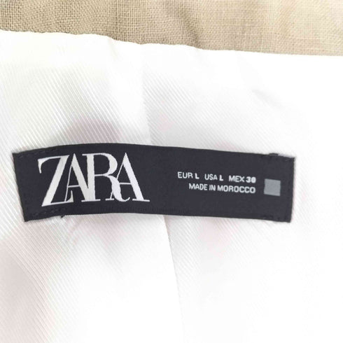 ザラ ZARA リネンジャケット ビッグシルエット レディース JPN:L