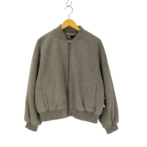 ザラ ZARA スウェードライクブルゾン レディース M