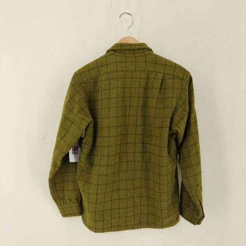 ペンドルトン PENDLETON 60s MADE IN USA フラップ両ポケ ウールチェック オープンカラーシャツ ボードシャツ メンズ import:M