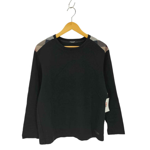 ブラックレーベルクレストブリッジ BLACK LABEL CRESTBRIDGE チェック切替 クルーネックニット メンズ JPN:L