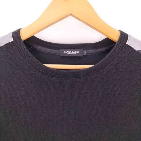 ブラックレーベルクレストブリッジ BLACK LABEL CRESTBRIDGE チェック切替 クルーネックニット メンズ JPN:L