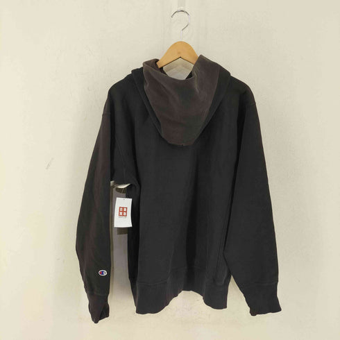 チャンピオン Champion 単色青タグ 復刻 REVERSE WEAVE 目あり スウェットパーカー ハトメ フェード メンズ import:XXL