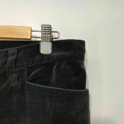 バーバリーブルーレーベル BURBERRY BLUE LABEL ベロア ブーツカット パンツ レディース JPN:L