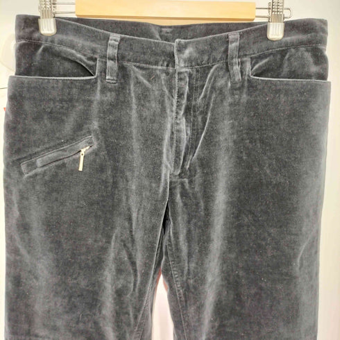 バーバリーブルーレーベル BURBERRY BLUE LABEL ベロア ブーツカット パンツ レディース JPN:L