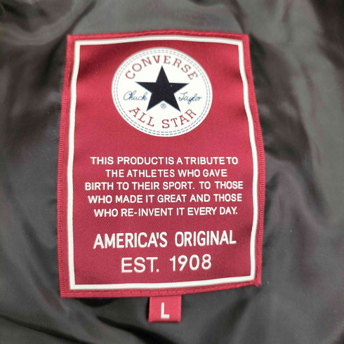 コンバース CONVERSE ジップアップ フーデット ダウンジャケット メンズ import:L