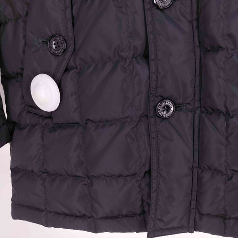 ブラックレーベルクレストブリッジ BLACK LABEL CRESTBRIDGE LIMONTA KOMATSU SEIREN 裏地チェック シルバーフォックスファー ダウンジャケット メンズ import:M