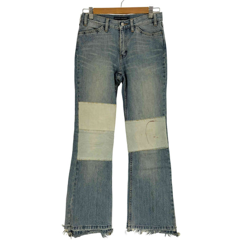 ラルフローレン RALPH LAUREN リペアパッチ ジップフライ ブーツカット デニム パンツ Y2K レディース 7