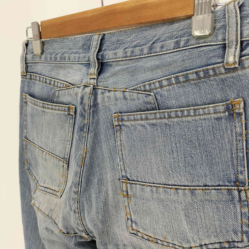 ラルフローレン RALPH LAUREN リペアパッチ ジップフライ ブーツカット デニム パンツ Y2K レディース 7