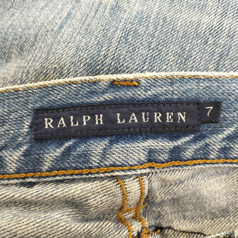ラルフローレン RALPH LAUREN リペアパッチ ジップフライ ブーツカット デニム パンツ Y2K レディース 7
