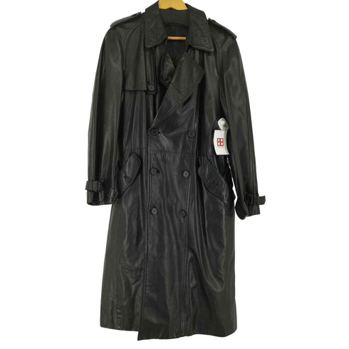 LEATHER WEAR ロングレザートレンチコート メンズ JPN:L