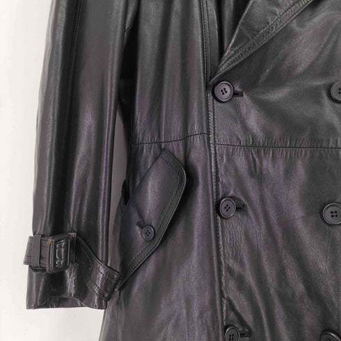 LEATHER WEAR ロングレザートレンチコート メンズ JPN:L
