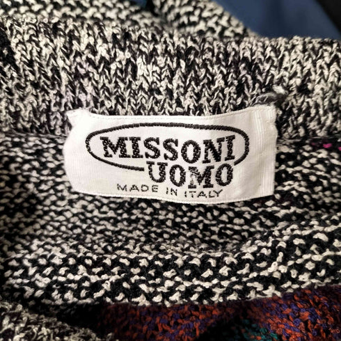 ミッソーニ ウオモ MISSONI UOMO イタリア製 リネン混 ニットポロ メンズ