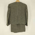 アイエスイッセイミヤケ I.S. ISSEY MIYAKE 80S ウール ツイード 千鳥格子 ノーカラー ジャケット スカート セットアップ レディース 7