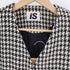 アイエスイッセイミヤケ I.S. ISSEY MIYAKE 80S ウール ツイード 千鳥格子 ノーカラー ジャケット スカート セットアップ レディース 7