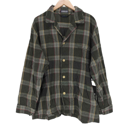 ランズエンド LANDS END チェック柄パジャマシャツ メンズ JPN:M