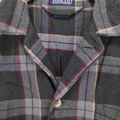 ランズエンド LANDS END チェック柄パジャマシャツ メンズ JPN:M