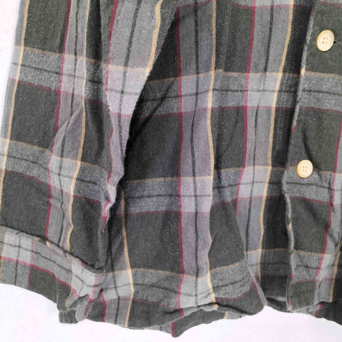 ランズエンド LANDS END チェック柄パジャマシャツ メンズ JPN:M