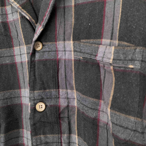 ランズエンド LANDS END チェック柄パジャマシャツ メンズ JPN:M