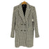 ザラ ZARA ループ ツイード ダブルブレスト チェスターコート レディース import:L