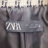 ザラ ZARA ループ ツイード ダブルブレスト チェスターコート レディース import:L