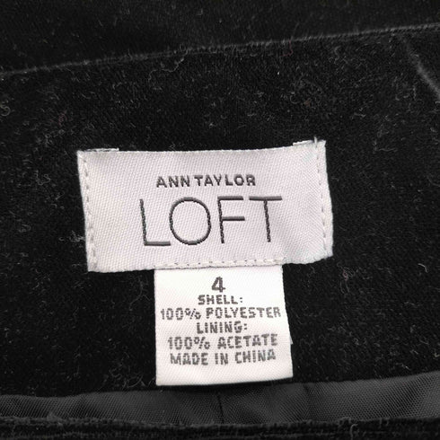 ANN TAYLOR LOFT サイドジップ ベロア パンツ レディース 4